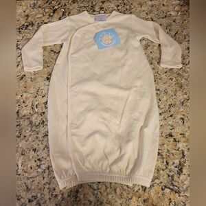 NWT Newborn Baby Cream Side Button Down Sleep Gown